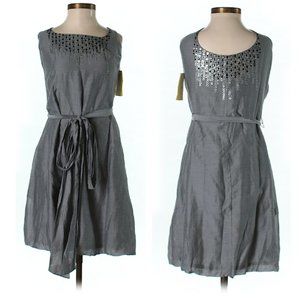 $328 Saltaire Silk Tie Waist Dress